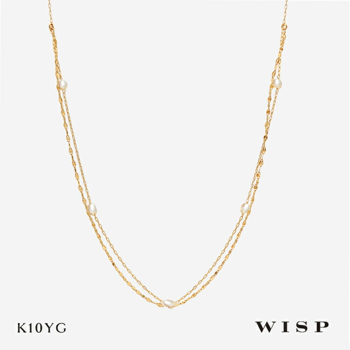 ウィスプ]WISP K10イエローゴールド あこや真珠 ダイヤモンド