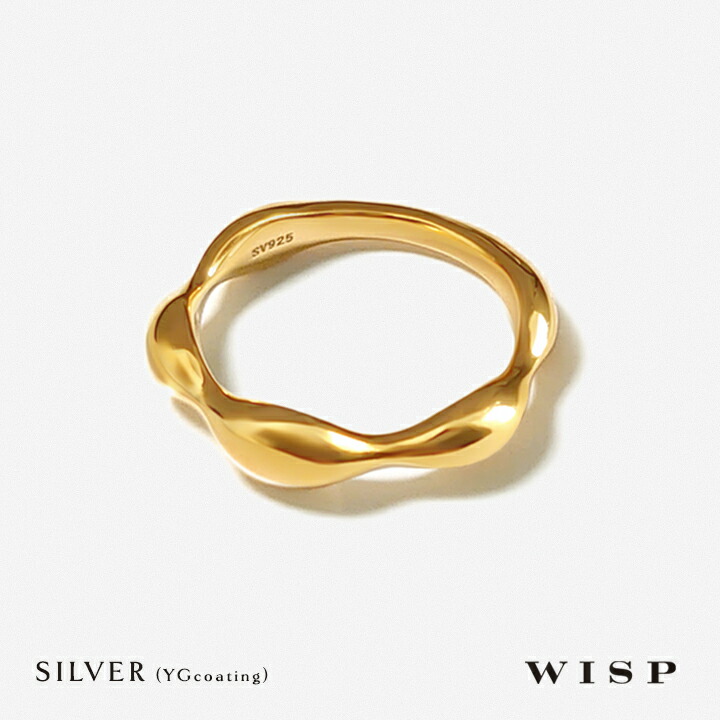 【実店舗あり】リング レディース ゴールド SV925 ゴールドコーティング WISP ウィスプ ジュエリー ギフト プレゼント プチプラ シンプル|WISP JEWELRY