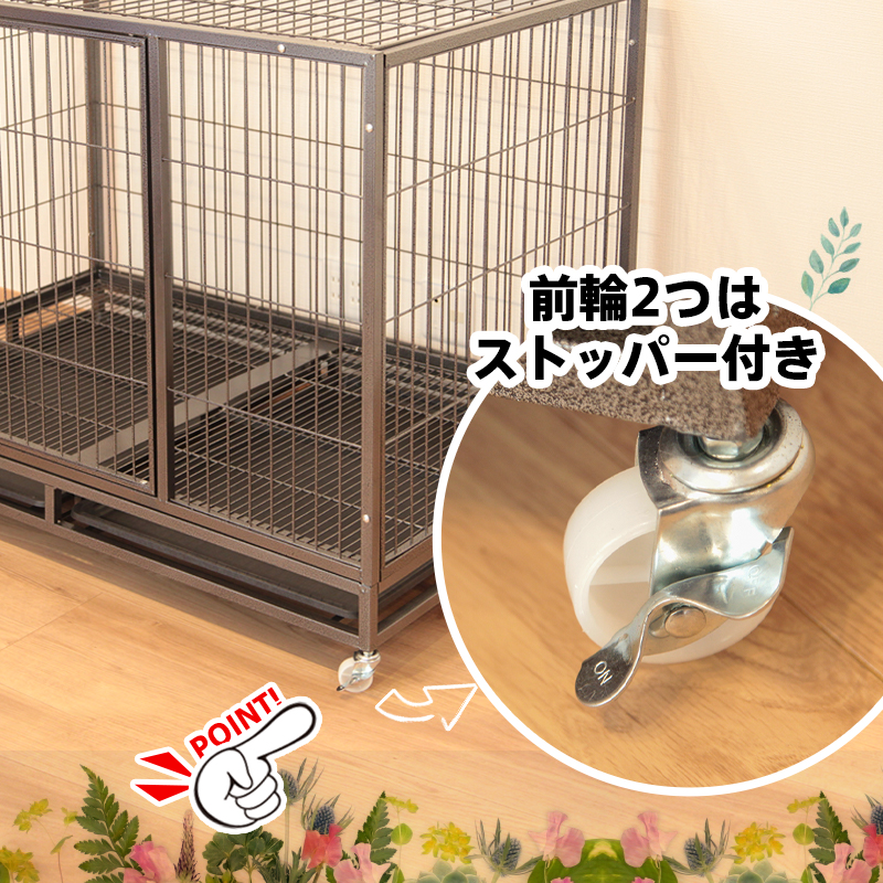 ペットケージ ケージ ゲージ 大型 3L スチール 犬 犬小屋 ペットハウス