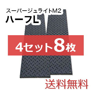 スーパージュライトM2二分の一L 4書き割り8枚【貨物輸送無料】（2,000×500粍）奥ふかさ15粍 脂製一枚板 人間送りとどける不可◇沖縄・離島除く◇