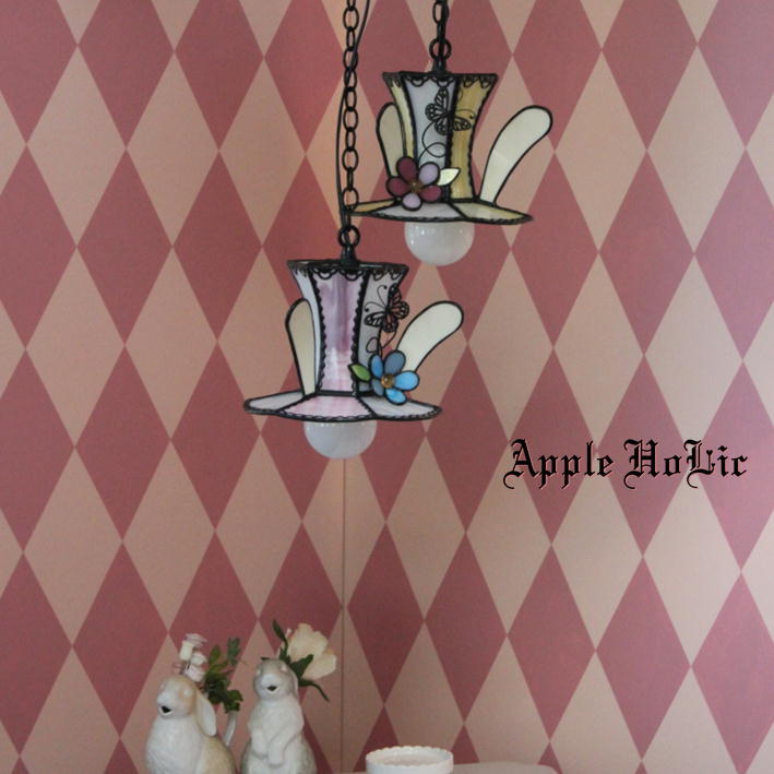 シャンデリヤ火鑽り Easter Bunny Pink イースターバニー 薄紅 Led合う 鳥打ち帽 ハット ステンドグラス 発火物 Juanmarianaveja Com