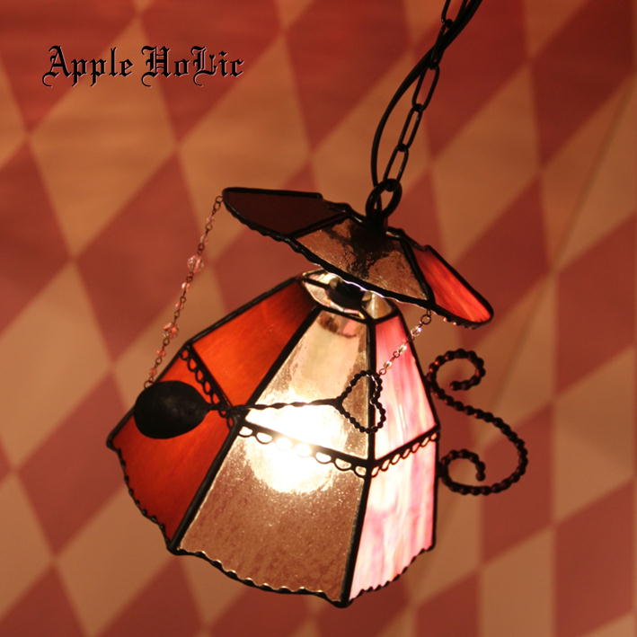 楽天市場 ペンダントライト Midnight Tea Party 真夜中のお茶会 Led対応 ロマンチック スイーツ アリス ステンドグラス ランプ ウィッチーズキッチン楽天市場店