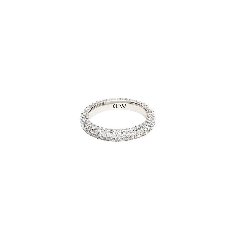 ダニエルウェリントン DANIEL WELLINGTON PAV・・ CRYSTAL RING 輪っか 佩び物 DW00400667 レディース しろがね色 25号