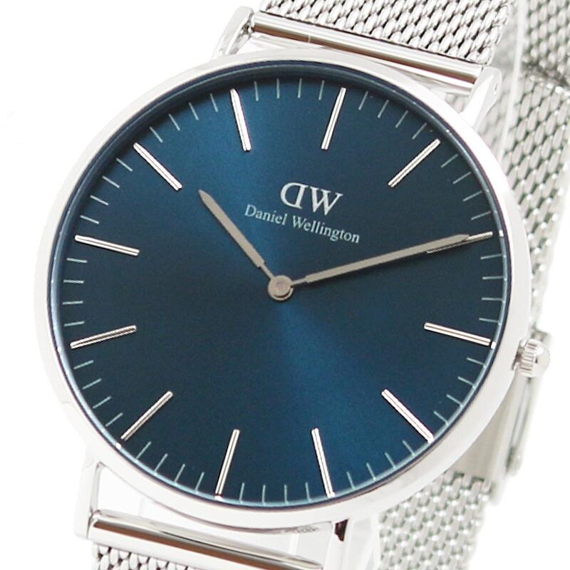 ダニエルウェリントン DANIEL WELLINGTON CLASSIC MESH ARCTIC DW00100628 ウオッチ もの言う花青碧 石英