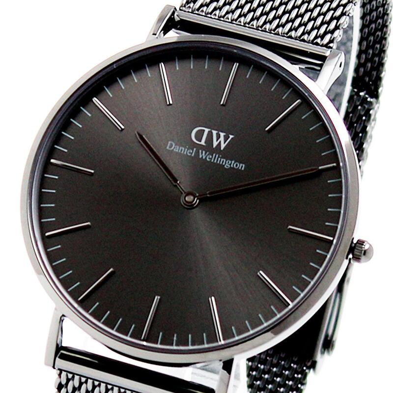 ダニエルウェリントン DANIEL WELLINGTON CLASSIC MESH GRAPHITE DW00100630 ウオッチ 薄墨色 石英