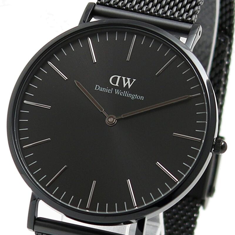 ダニエルウェリントン DANIEL WELLINGTON CLASSIC MESH ONYX DW00100632 ウオッチ 黒いこと 石英