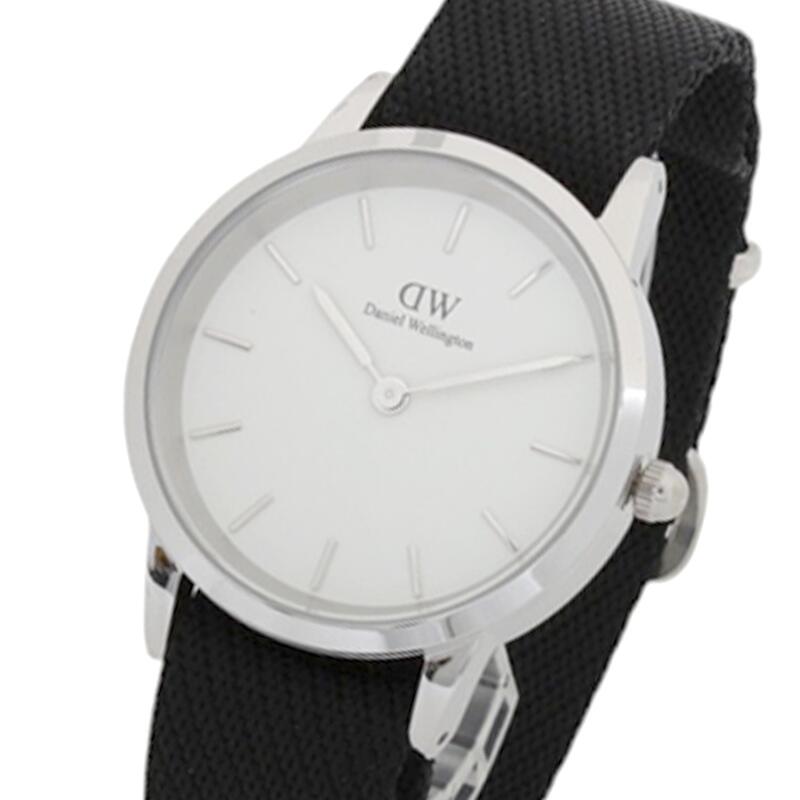 ダニエルウェリントン DANIEL WELLINGTON Iconic 40粍 Black Nato Silver White DW00100677 ウオッチ メンズ 象牙色 石英