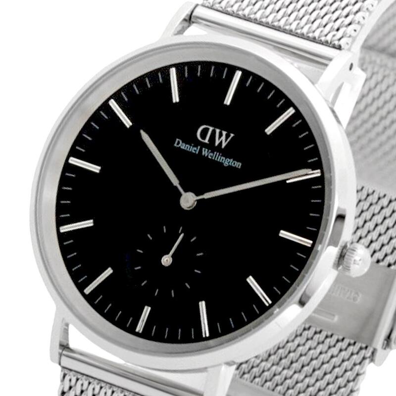 ダニエルウェリントン DANIEL WELLINGTON Classic Multi-Eye Sterling Onyx DW00100711 ウオッチ メンズ 黒いこと 石英 しろがね色