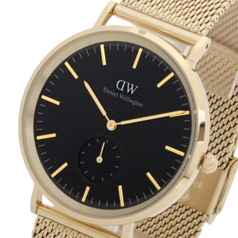 ダニエルウェリントン DANIEL WELLINGTON Classic Multi-Eye Evergold Onyx DW00100713 ウオッチ メンズ 黒いこと 石英 ゴールド