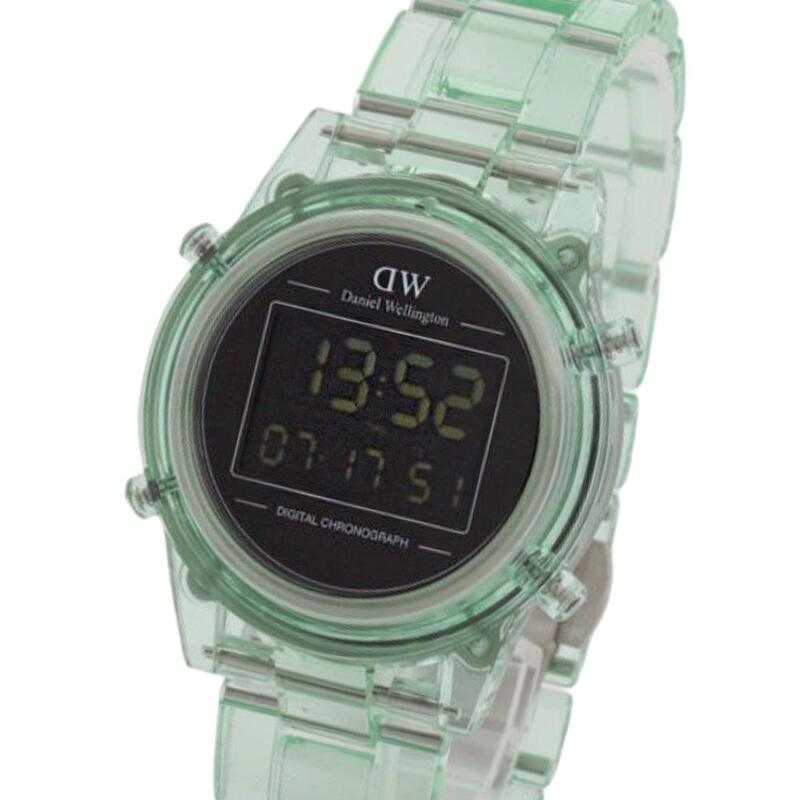 ダニエルウェリントン DANIEL WELLINGTON RETRO DIGITAL DW00100763 ウオッチ メンズ レディース 黒いこと クロノグラフ 石英 デジタル 36粍 ライトグリーン