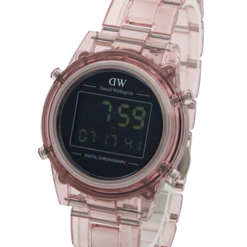 ダニエルウェリントン DANIEL WELLINGTON RETRO DIGITAL DW00100764 ウオッチ メンズ レディース 黒いこと クロノグラフ 石英 デジタル 36粍 暗然たるさくら色