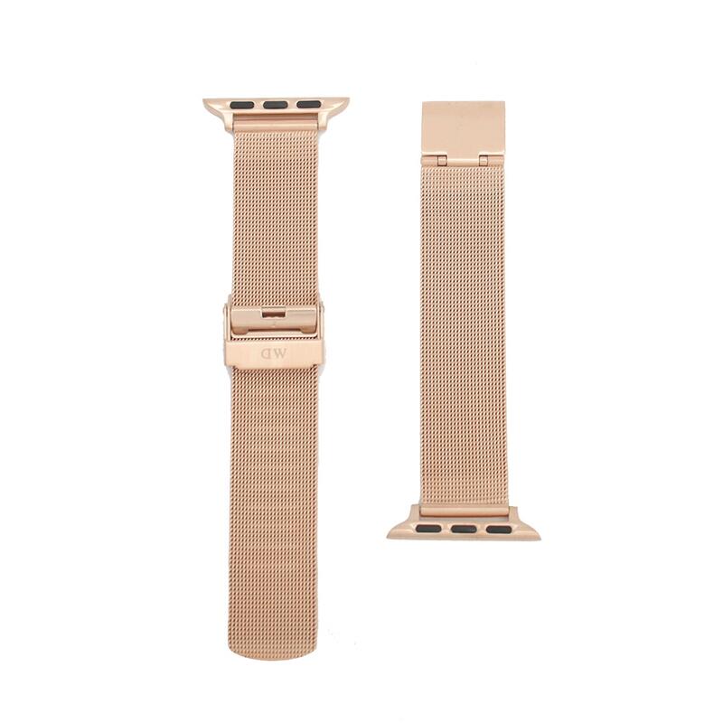 ダニエルウェリントン DANIEL WELLINGTON 替えベルトアップルウォッチ用 ラグ幅18mm dw01200017 Apple Watch38mm/40mm/41mm適応 メッシュ ローズゴールド｜With The Heart