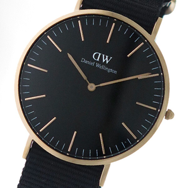 ダニエルウェリントン ウオッチ CLASSIC CORNWALL 40 さくら色ゴールド DW00100148 DW00600148 黒いこと 黒いこと