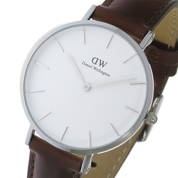 ダニエルウェリントン ウオッチ PETITE ST MAWES 32 しろがね色 DW00100187 白いこと 赤銅色 白いこと
