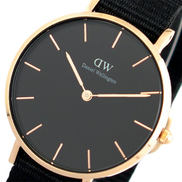 ダニエルウェリントン ウオッチ PETITE CORNWALL 32 サクラ色ゴールド DW00100215 DW00600215 黒いこと 黒いこと