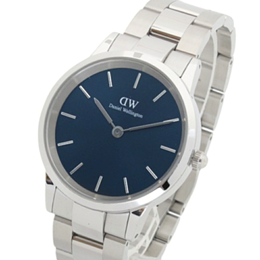 ダニエルウェリントン DANIEL WELLINGTON Iconic Link Arctic 40粍 Silver Blue DW00100448 ウォッチ メンズ もの言う花青色 石英
