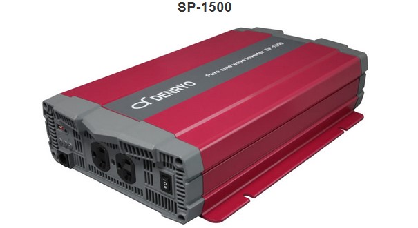 SP-1500-248U 電菱 DENRYO SPシリーズは、直流電圧を交流正弦波電圧に変換するDC-AC正弦波インバータ 出力波形は、商用電源と同じ正弦波で、歪率は100Vモデルが5%以下、200Vモデルが3%以下 定格負荷時効率90%以上を達成し、従来品より最大42%軽量化