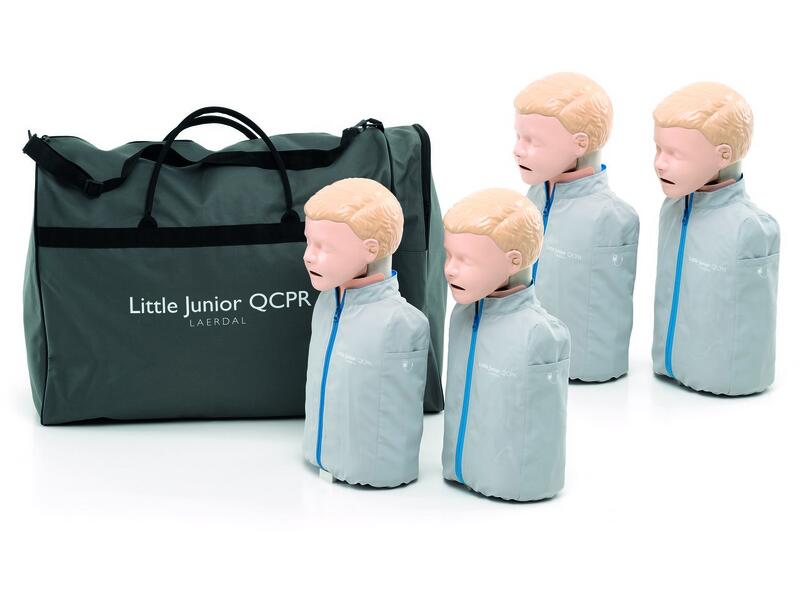 リトルお坊っちゃん QCPR 小わっぱ【4体容器に並べる】心肺生きかえる 形づくるマネキン人形 ホンブルグ帽容れもの付き添い人 軌跡ダル  Laerdal 128-01050