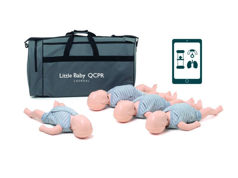リトルもの言う花 QCPR【4体容器に並べる】乳幼児 形づくるマネキン人形 心肺生きかえる読み合わせる用あやつり人形 軌跡ダル Laerdal 134-01050