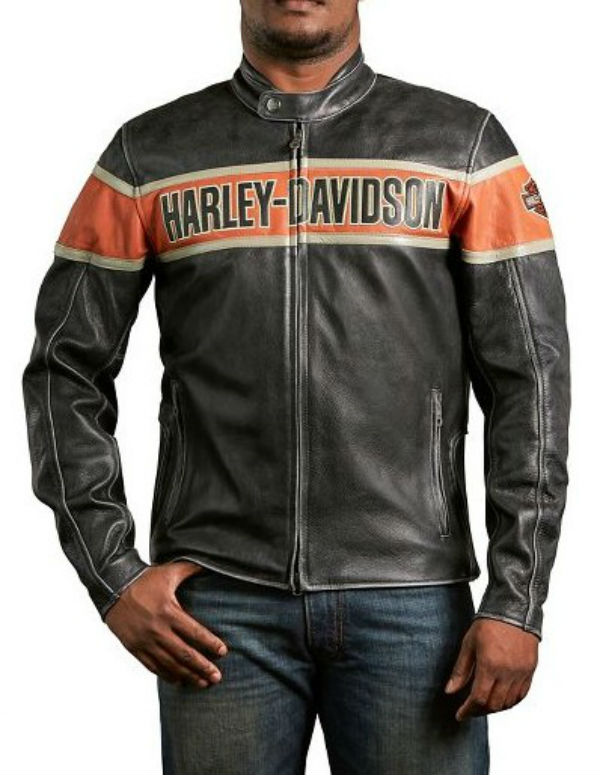【楽天市場】Harley Davidson ハーレーダビッドソン メンズ レザー ジャケットMen's Victory Lane