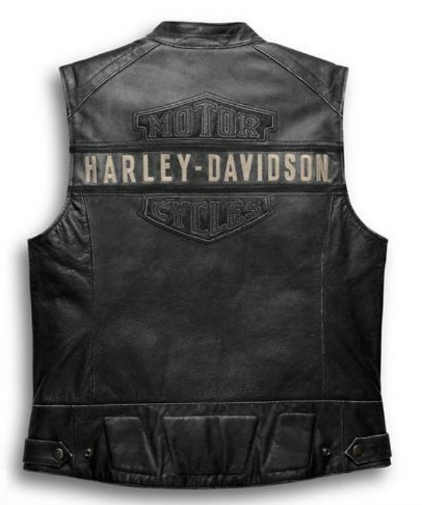 【楽天市場】Harley Davidson ハーレーダビッドソン メンズ レザー ベストMen's Passing Link Leather
