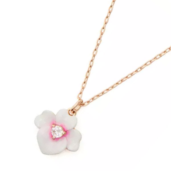 ケイトスペード ネックレス Kate Spade Precious Pansy Enamel Mini Pendant Necklace (Pink  Multi) パンジー エナメル ミニ ペンダント ネックレス（ピンクマルチ）Flower Pendant Necklace｜Ｗｉｔ＠ＵＳＡ