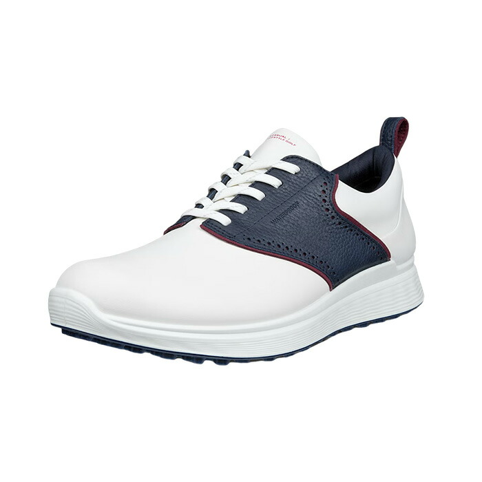 エコー ecco 102854-51293 S-CASUAL WHITE/MARINE メンズ ゴルフシューズ スパイクレス｜WIZARD54