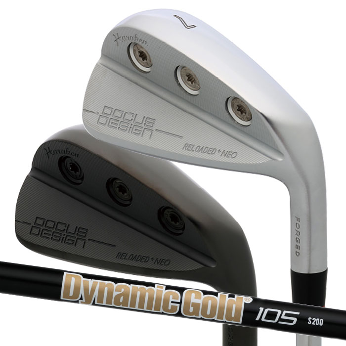 (カスタムクラブ) DOCUS RELOADED+ NEO IRON アイアンDynamic Gold 105 Onyx Black 単品 ドゥーカス|WIZARD54