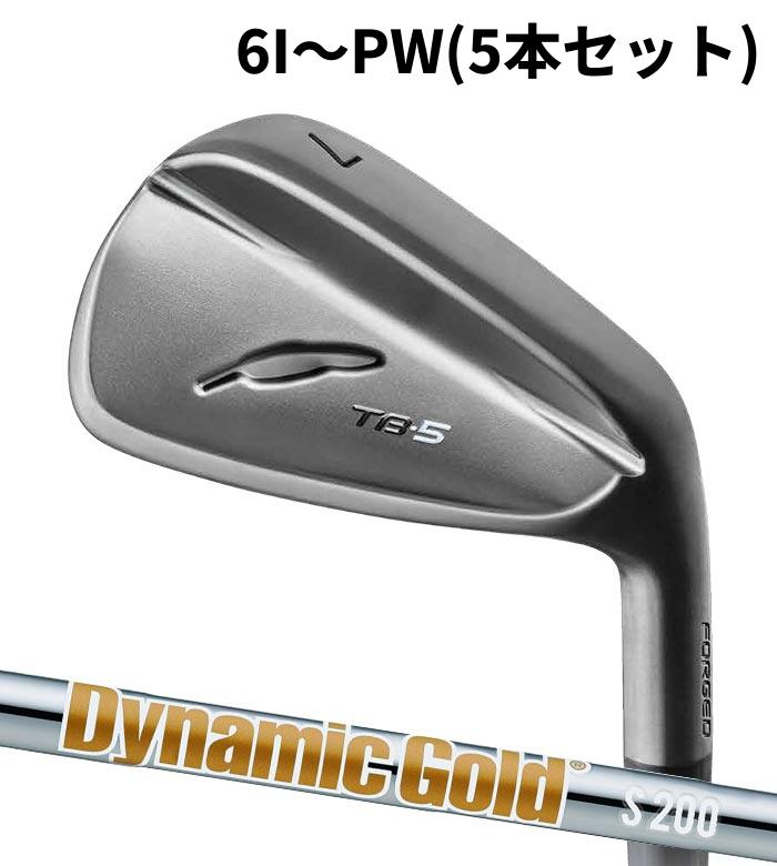【メーカーカスタム】FOURTEEN フォーティーン TB-5 FORGED(25) アイアン ブラックサテン Dynamic Gold HT 6I～PW(5本セット)｜WIZARD54 75,020円