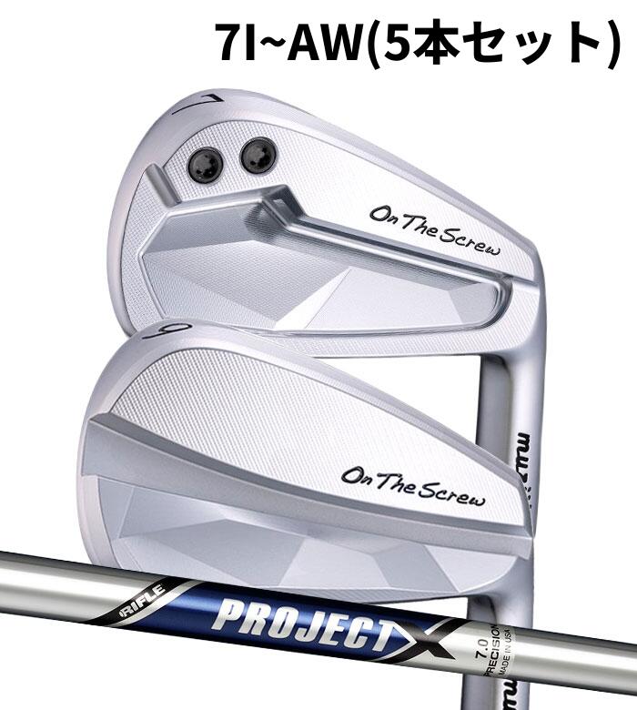 (カスタムクラブ) ムジーク muziik On The Screw Combo IronPROJECT X7I~AW(5本セット) アイアン ｜WIZARD54