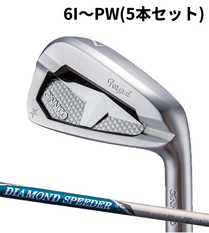 (カスタムクラブ)イオンスポーツ ジニコ EON GINNICO PC IRON フジクラ ダイヤモンド スピーダー アイアン用 6I～PW(5本セット)アイアン｜WIZARD54