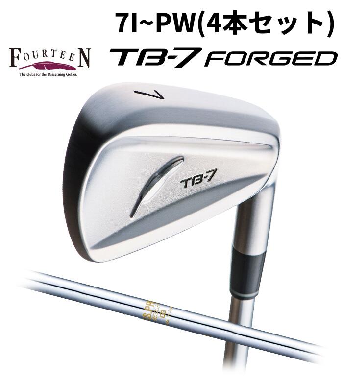 (メーカーカスタム)FOURTEEN フォーティーン TB-7 FORGED アイアン N.S.PRO 850 7I~PW(4本セット)|WIZARD54