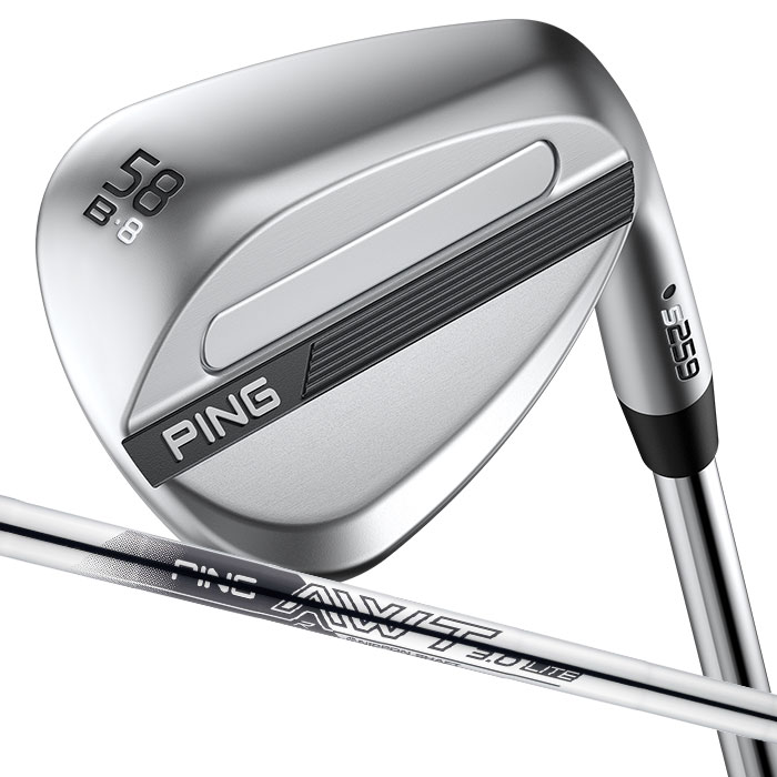 ピン ゴルフ PING S259 クロム ウェッジ B GRIND バウンスグラインド ウエッジ AWT 3.0 LITE 日本正規品 左右選択可|WIZARD54
