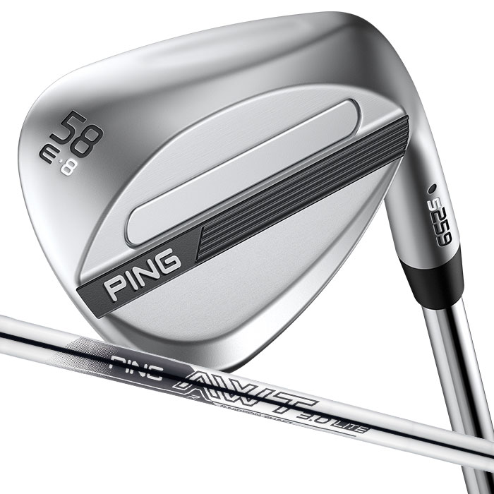ピン ゴルフ PING S259 クロム ウェッジ E GRIND EYE 2 グラインド ウエッジ AWT 3.0 LITE 日本正規品 左右選択可｜WIZARD54