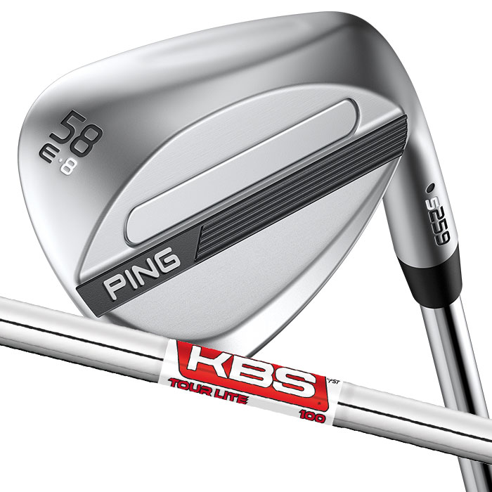 ピン ゴルフ PING S259 クロム ウェッジ E GRIND EYE 2 グラインド ウエッジ KBS TOUR LITE 日本正規品 左右選択可｜WIZARD54