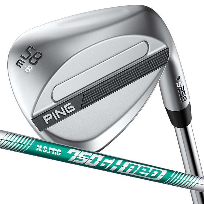 ピン ゴルフ PING S259 クロム ウェッジ E GRIND EYE 2 グラインド ウエッジ N.S.PRO 750 neo 日本正規品 左右選択可｜WIZARD54
