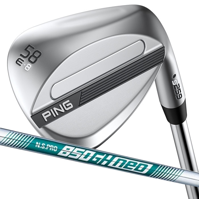 ピン ゴルフ PING S259 クロム ウェッジ E GRIND EYE 2 グラインド ウエッジ N.S.PRO 850 neo 日本正規品 左右選択可｜WIZARD54