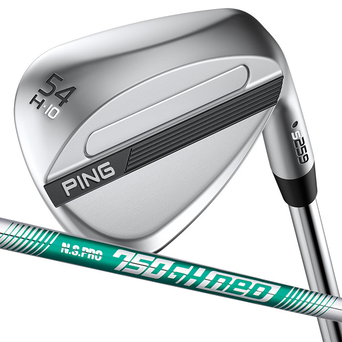 ピン ゴルフ PING S259 クロム ウェッジ H GRIND ハーフムーングラインド ウエッジ　N.S.PRO 750 neo 日本正規品 左右選択可｜WIZARD54