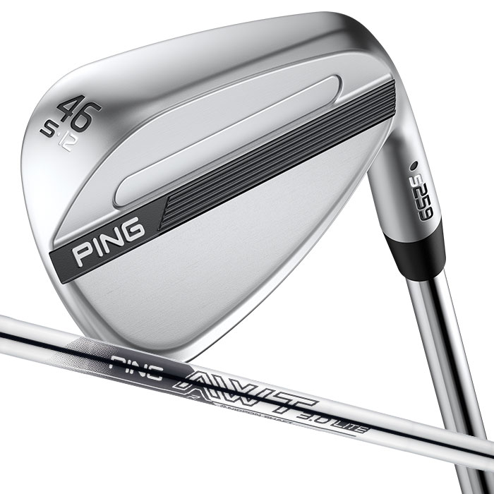 ピン ゴルフ PING S259 クロム ウェッジ S GRIND スタンダードグラインド ウエッジ AWT 3.0 LITE 日本正規品 左右選択可｜WIZARD54