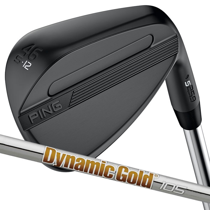 ピン ゴルフ PING S259 ミッドナイト ウェッジ S GRIND スタンダードグラインド ウエッジ Dynamic Gold 105 日本正規品 左右選択可｜WIZARD54