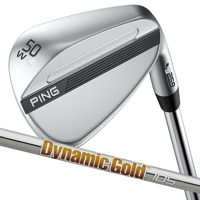 ピン ゴルフ PING S259 クロム ウェッジ W GRIND ワイドグラインド ウエッジ Dynamic Gold 105 日本正規品 左右選択可｜WIZARD54