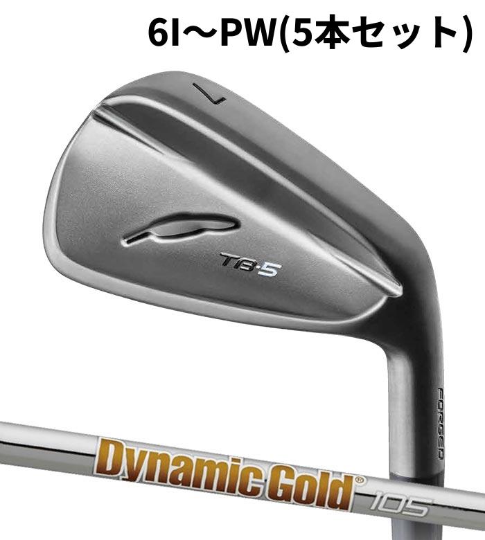 【メーカーカスタム】FOURTEEN フォーティーン TB-5 FORGED(25) アイアン ブラックサテン Dynamic Gold 105 6I～PW(5本セット)｜WIZARD54