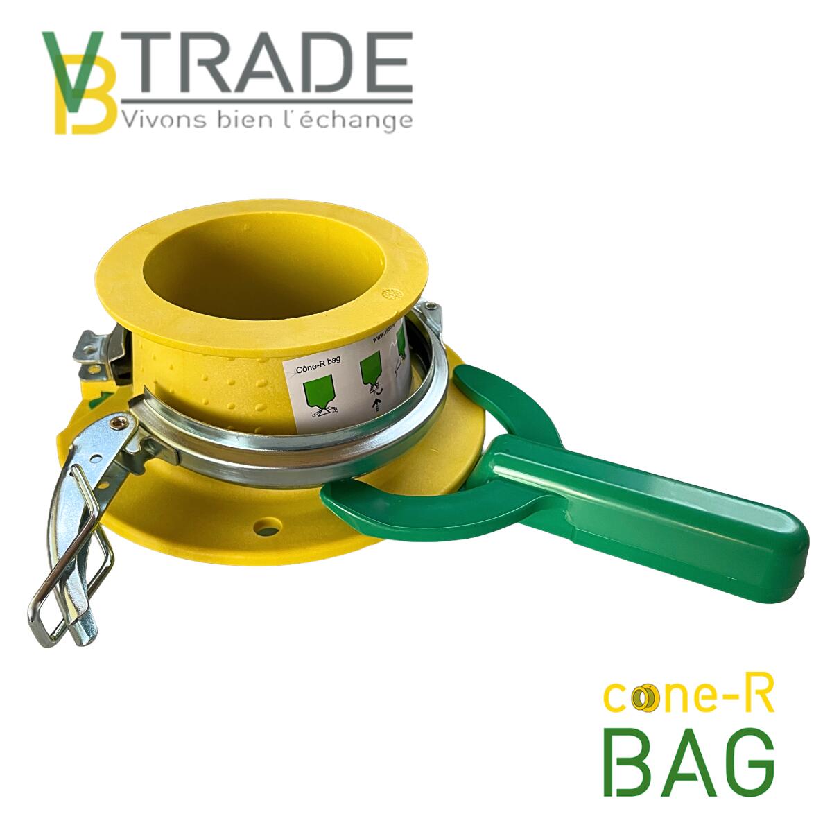 コーンアールバッグ cone-R-BAG フレコンシャッター 穴ありフレコンバック用 後付フレコンお通じ口 肥やし 干し草 禾穀類 ペレット 重合体 お通じ合わせる手道具