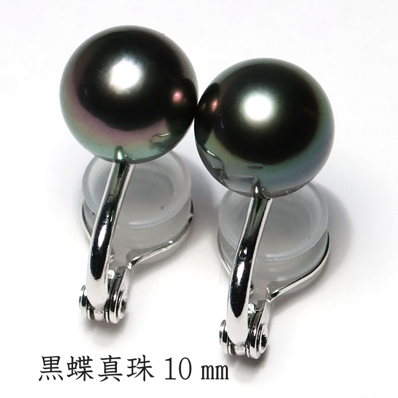 ブラックパールイヤリング 黒蝶真珠幅10.75mm レディース SILVER 揺れるイヤリング 両耳用|ジュエリーワイゼム店