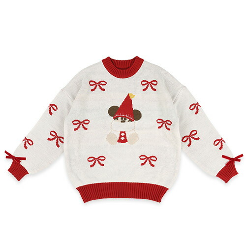 楽天市場】セーター M-L ダッフィー＆フレンズのホワイト・ウィンター