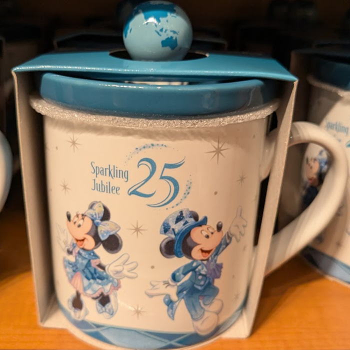 東京ディズニーシー 25周年 ディズニー 通販 スパークリング・ジュビリー フタ付き マグカップ アクアスフィア おみやげ お土産 無料 ギフト ラッピング 東京ディズニーリゾート TDS ディズニーランド マグ カップ コップ 蓋付き