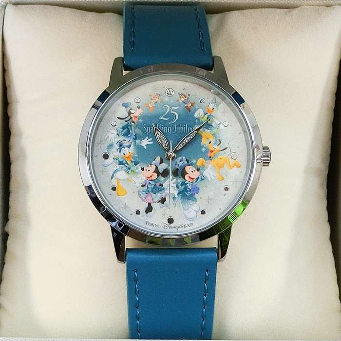 日本の首都ディズニーシー 25周年 ウォルトディズニー 通信販売 スパークリング・ジュビリー ご覧なさる おみやげ お差し上げ物 無料ギフトラッピング 日本の首都ウォルトディズニー溜まり場 TDS ディズニーランド ウオッチ 時辰儀
