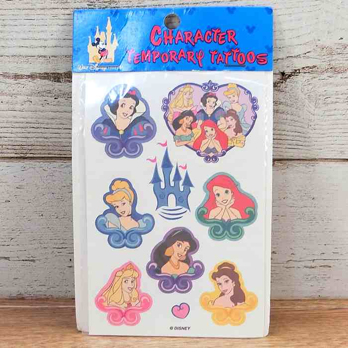 ウォルト ディズニーワールド リゾート プリンセス シールタトゥー テンポラリータトゥー 無料ギフトラッピング Wdw 1点のみ 貼って剥がせる アメリカ製 世界的に有名な