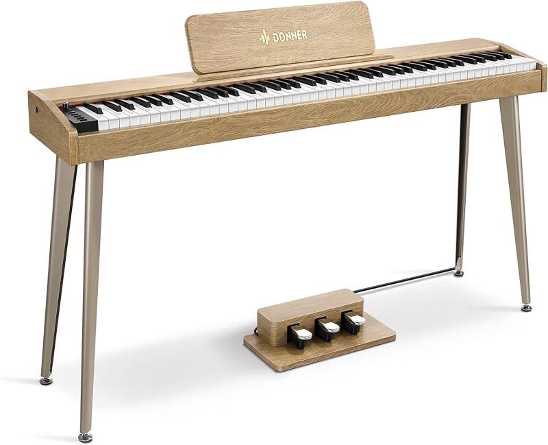 Donner 電子ピアノ 88鍵盤 セット 380種音色 128種 Amazon | Donner 電子ピアノ 88鍵盤 セット ベロシティ