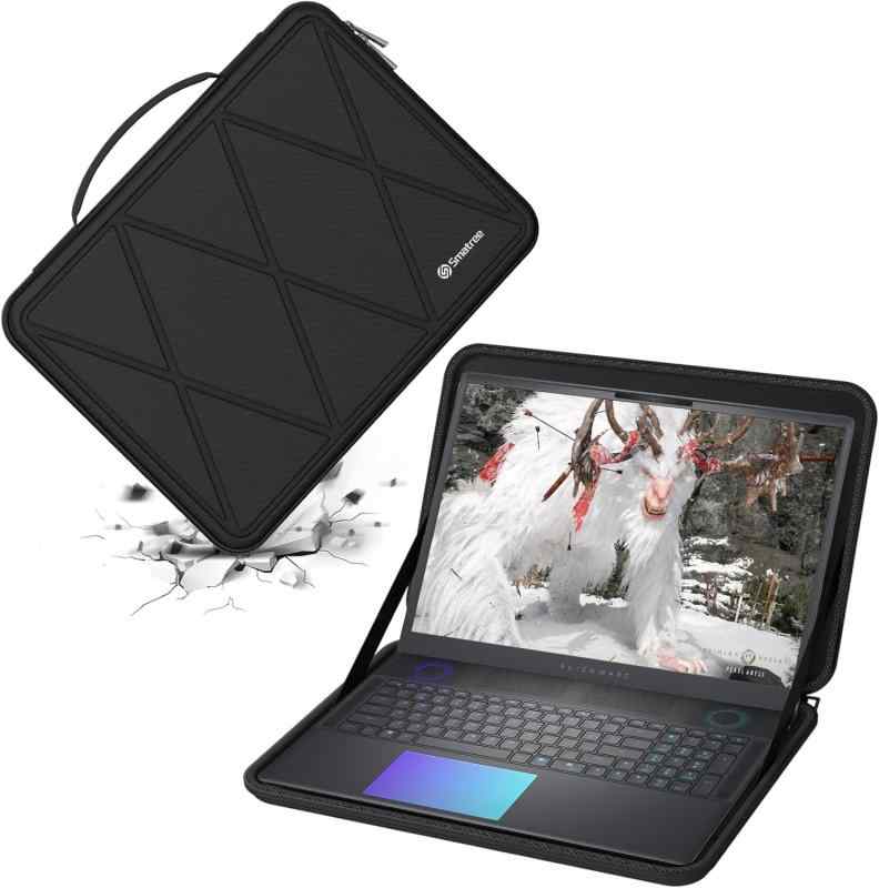 Smatree ハードEVA保護スリーブケース 18インチ Alienware 18 Area-51 AA18250ゲーミングノートパソコン、Alienware m18 / m18 R2 ゲーミングノートパソコンに対応 防水ハードケース 18インチDel